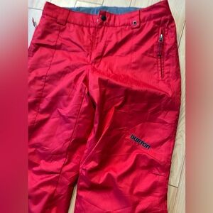 BURTON youth size large red snowpants